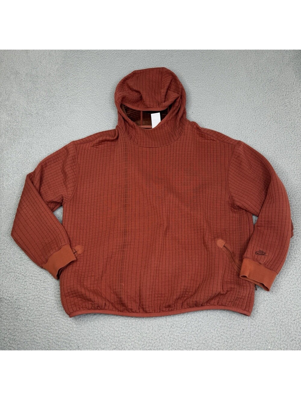 Nike Tech Pack Therma-FIT ADV Hoodie Pullover Size M Red Orange DH1961-670